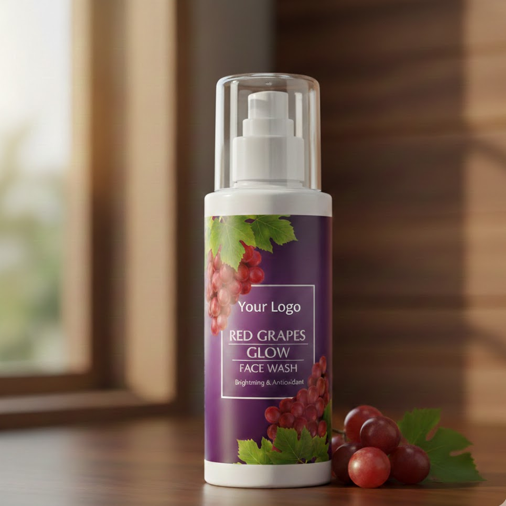Red Grapes Glow Face Wash